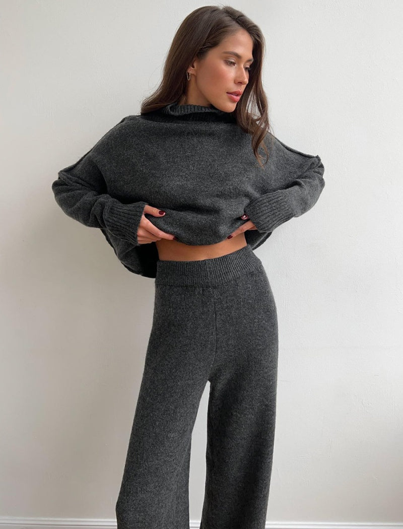 All-Day Comfort Knit Set - Grey