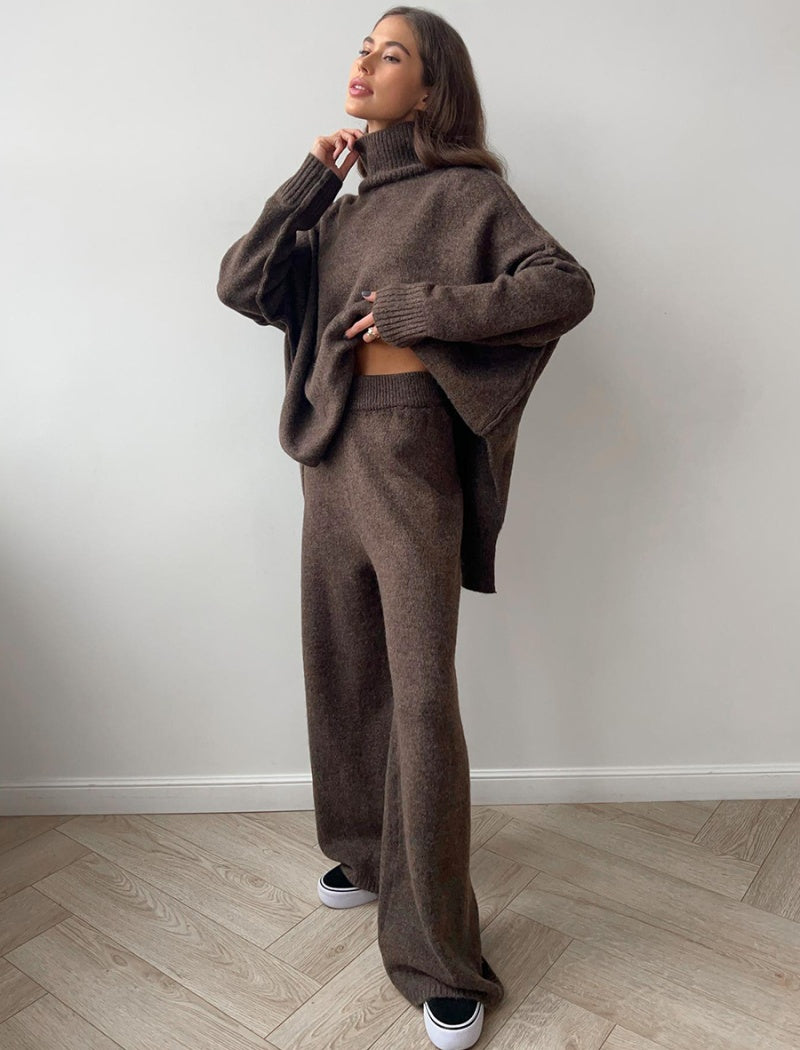 All-Day Comfort Knit Set - Mocha